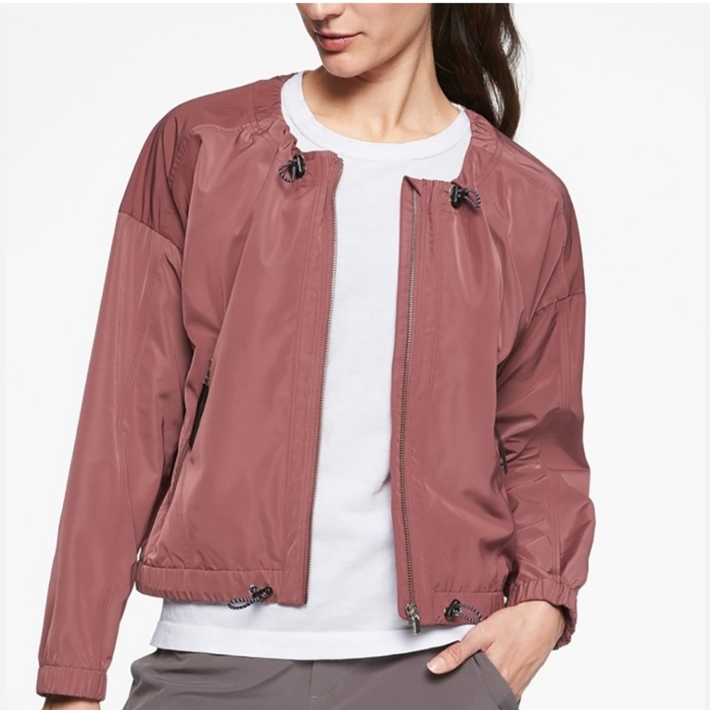Athleta Women's Dusty Rose Bomber Jacket